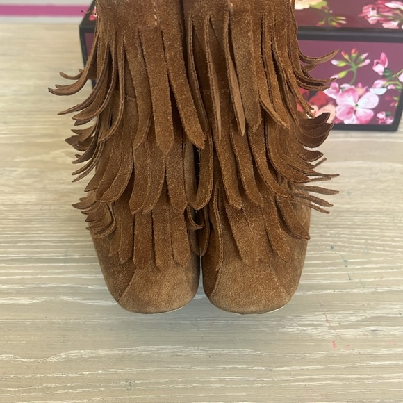 Gucci kids fringe suede brown boot - Picture 5 of 5